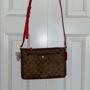 Coach Crossbody Purse in signature canvas